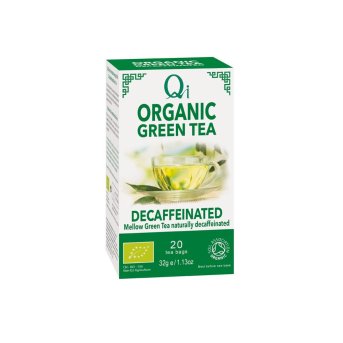 Organic Decaffeinated Green Tea Bags Qi 20bgs
