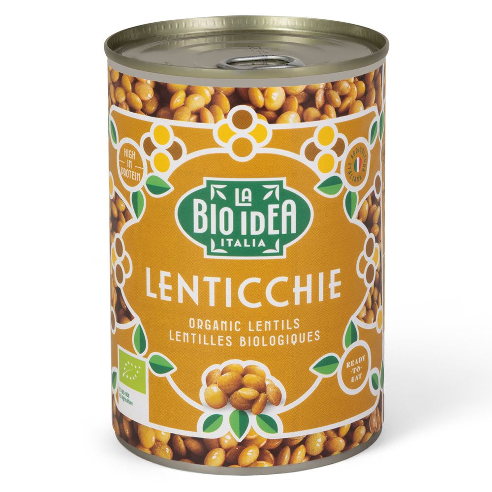 Organic Brown Lentils La Bio-Idea 400g Organic Brown Lentils La Bio-Idea 400g