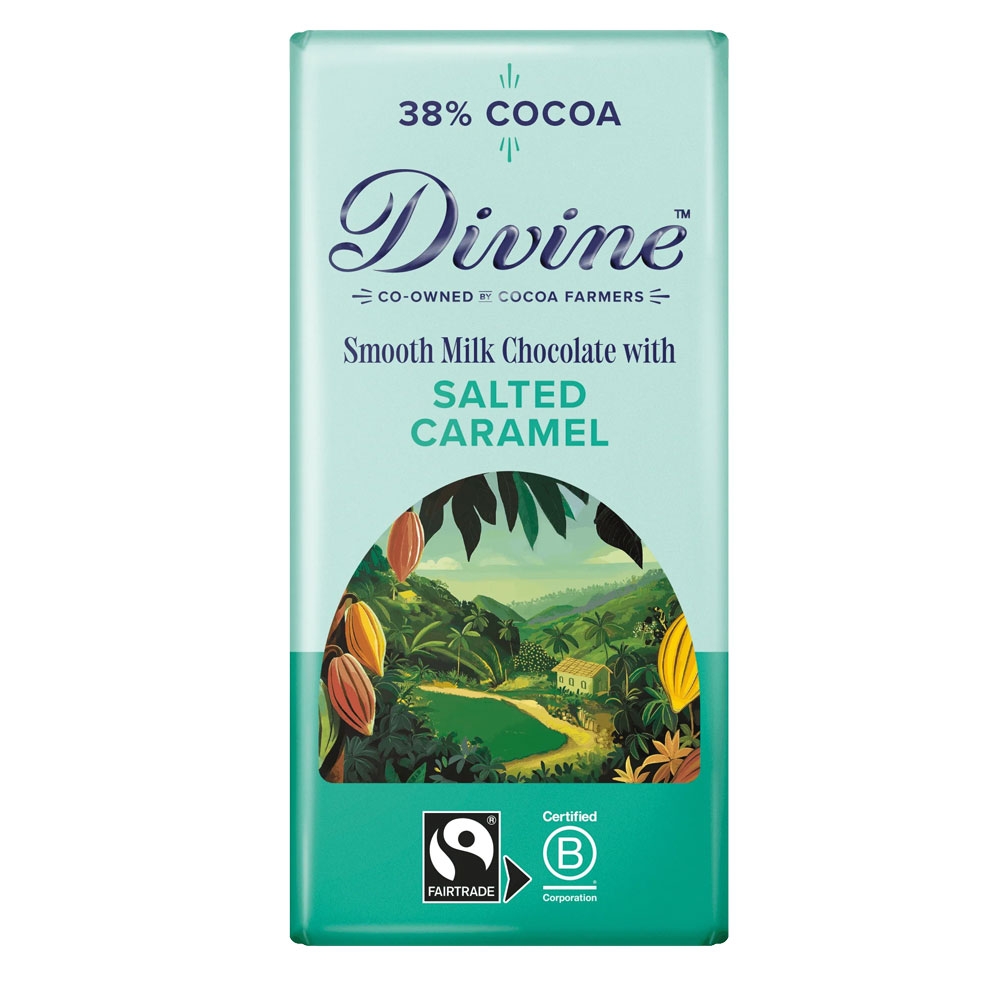 Salted Caramel Milk Chocolate Divine 90g