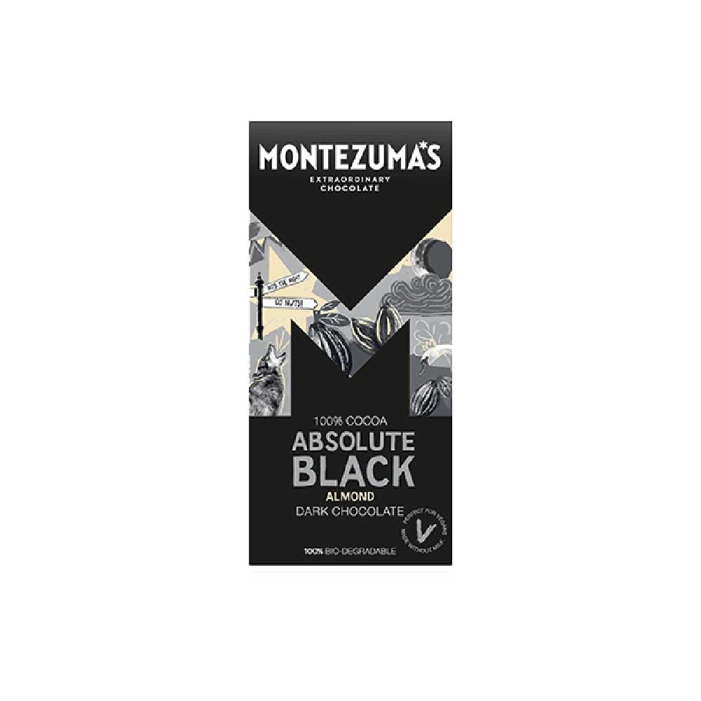 Absolute Black with Almonds - 100% Montezuma 90g Absolute Black with Almonds - 100% Montezuma 90g