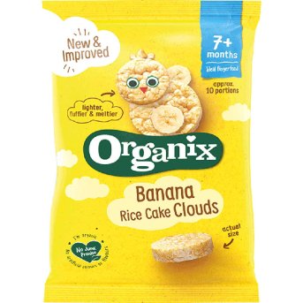 Organic Banana Rice Cake Clouds Organix 40g