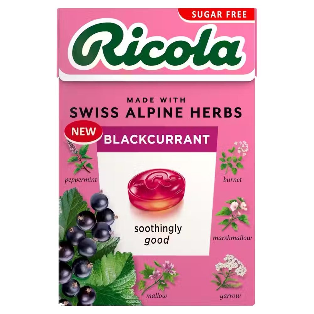 Blackcurrant with Stevia - box Ricola 20x45g