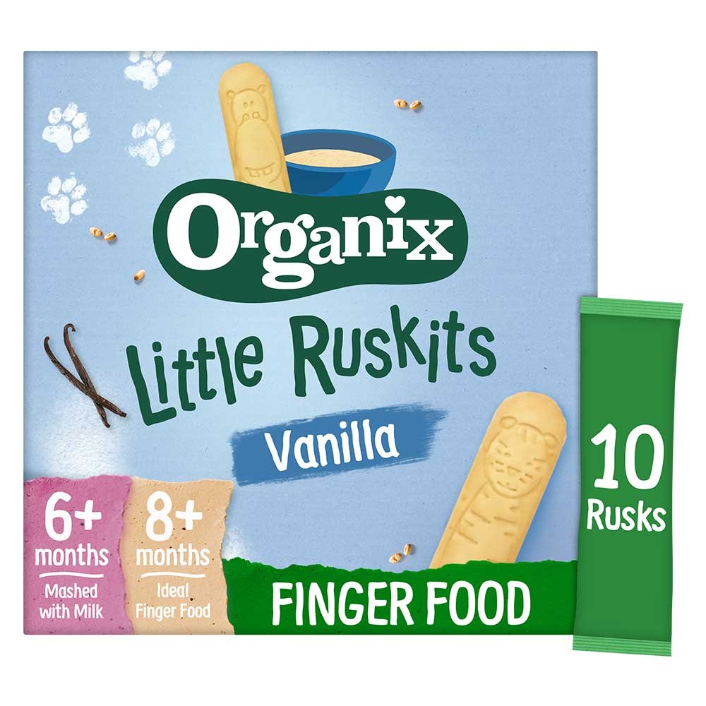 Organic Little Ruskits Baby Biscuits Organix 54g Organic Little Ruskits Baby Biscuits Organix 54g