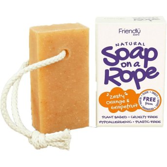 Orange & Grapefruit Soap on a Rope Friendly Soap 6x125g Orange & Grapefruit Soap on a Rope Friendly Soap 6x125g