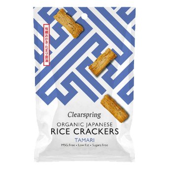 Organic Rice Crackers - Tamari Clearspring 50g