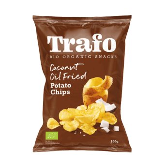 Organic Salted Crisps - fried in coconut oil Trafo 100g