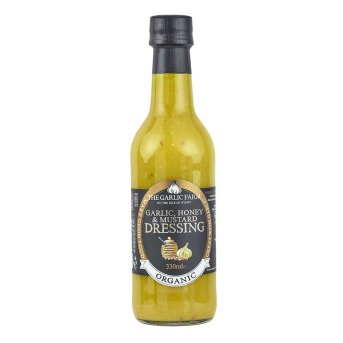 Organic Honey Garlic and Mustard Dressing The Garlic Farm 6x330ml Organic Honey Garlic and Mustard Dressing The Garlic Farm 6x330ml