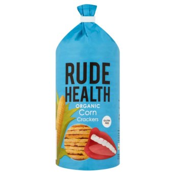 Organic Corn Crackers Rude Health 8x120g Organic Corn Crackers Rude Health 8x120g