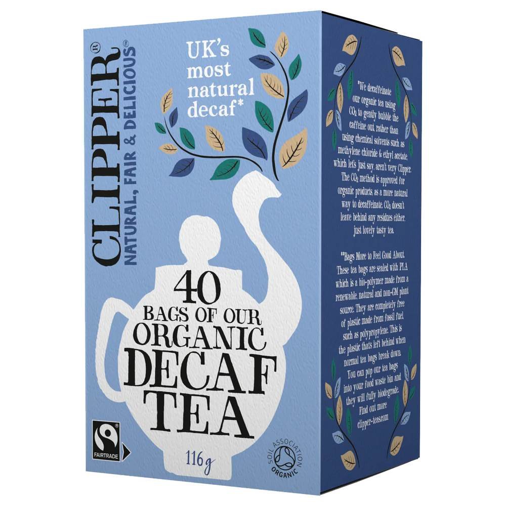 Organic Everyday Decaffeinated Tea Bags Clipper 6x40bags Organic Everyday Decaffeinated Tea Bags Clipper 6x40bags