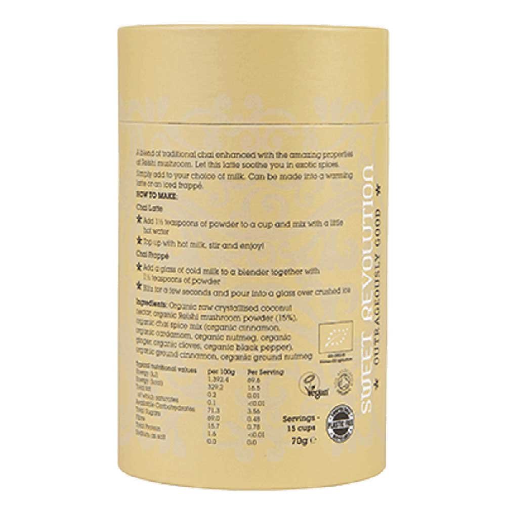 Organic Chai Latte with reishi - Barista Sweet Revolution 10 Organic Chai Latte with reishi - Barista Sweet Revolution 10