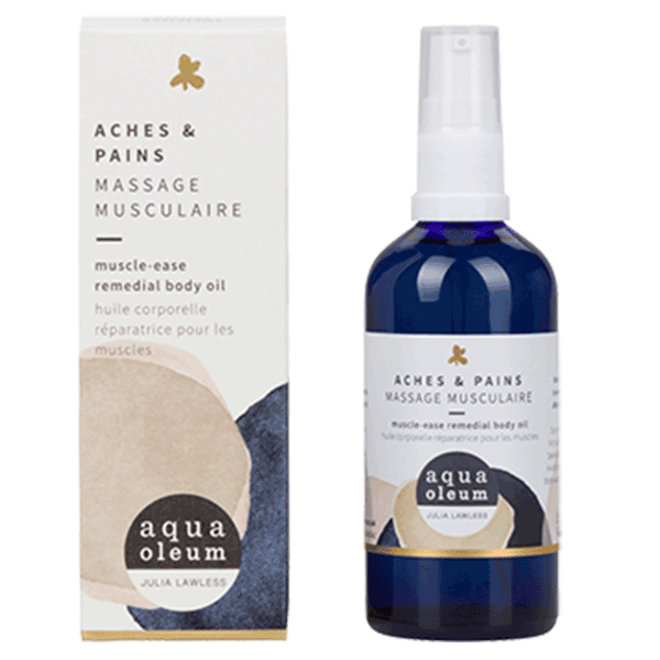 Aches & Pains: muscle ease & remedial body oil Aqua Oleum 10 Aches & Pains: muscle ease & remedial body oil Aqua Oleum 10