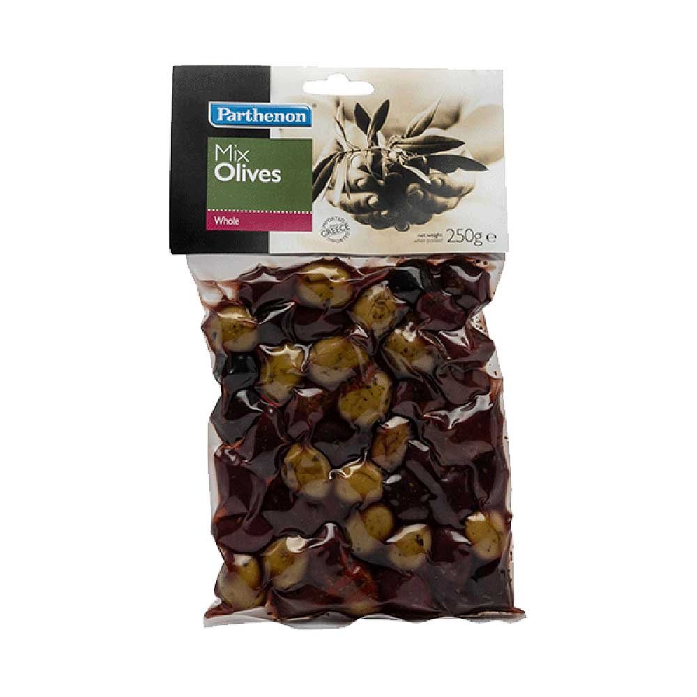 Mediterranean Mix Olives - vacuum bag Parthenon 250g Mediterranean Mix Olives - vacuum bag Parthenon 250g