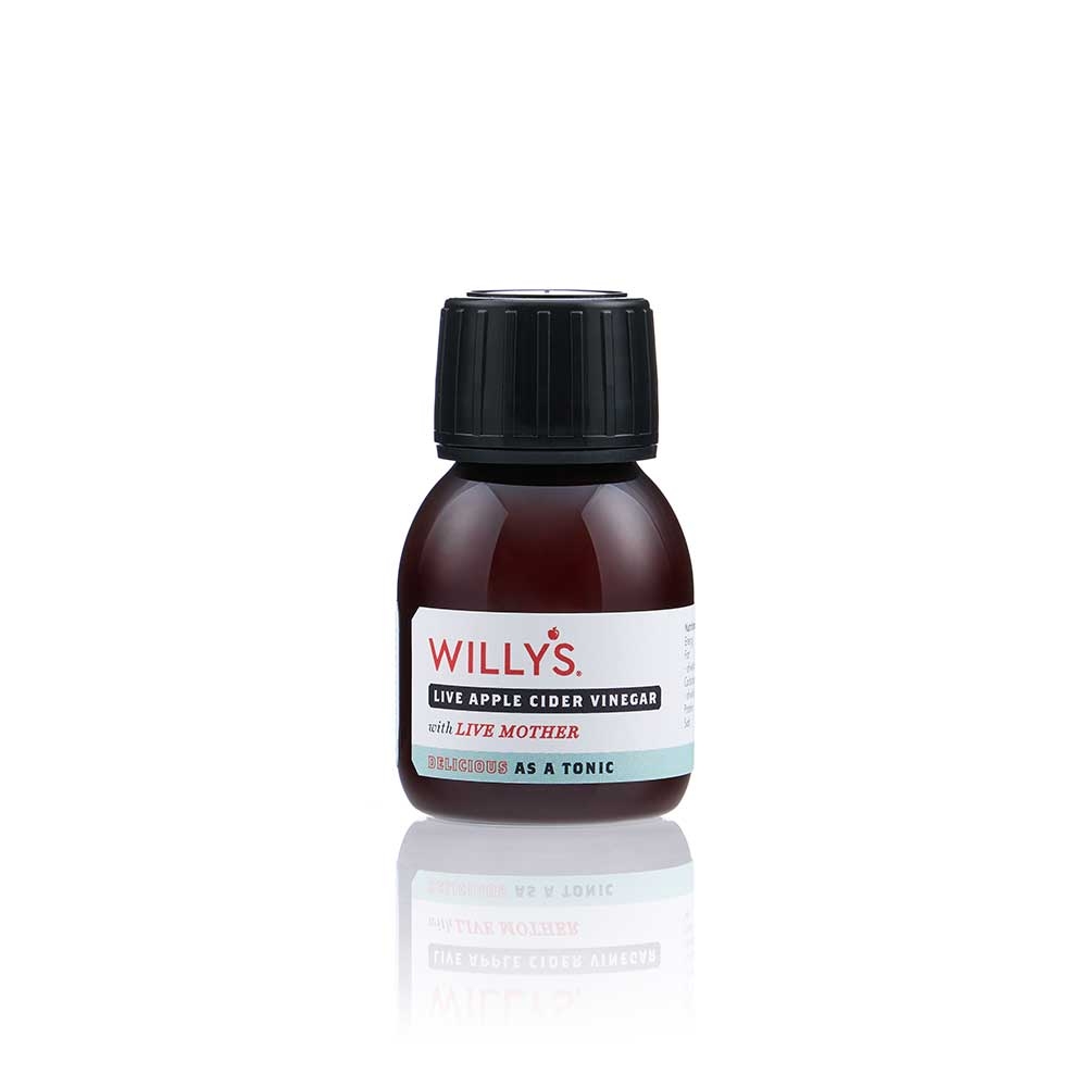 Organic Live Apple Cider Vinegar Shot Willy's ACV 15x50ml