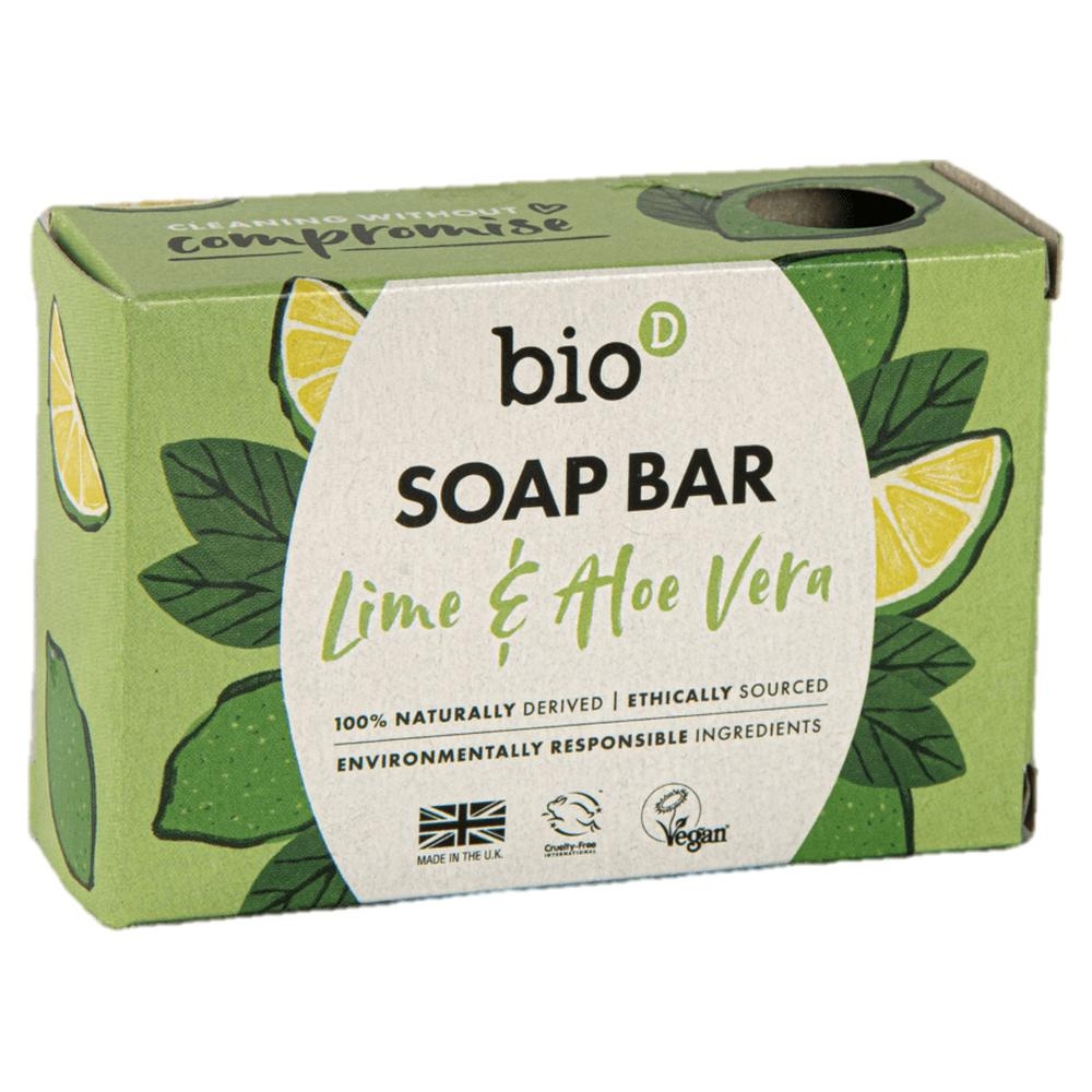 Lime & Aloe Vera Boxed Soap Bar Bio-D 20x90g Lime & Aloe Vera Boxed Soap Bar Bio-D 20x90g