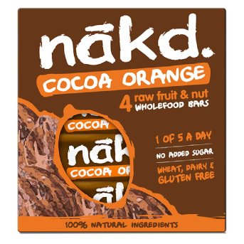 Multipack Cocoa Orange Raw Wholefood Bar Nakd 4x35g