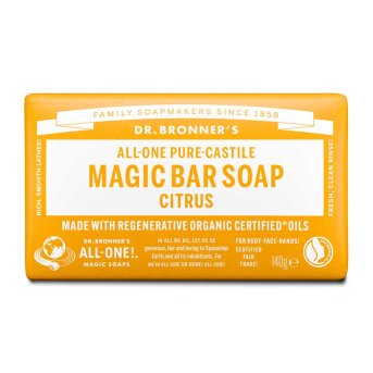 Organic Citrus Soap Bar Dr. Bronner 12x140g Organic Citrus Soap Bar Dr. Bronner 12x140g