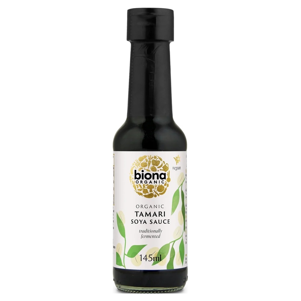 Organic Tamari Soya Sauce - glass bottle Biona 6x145ml