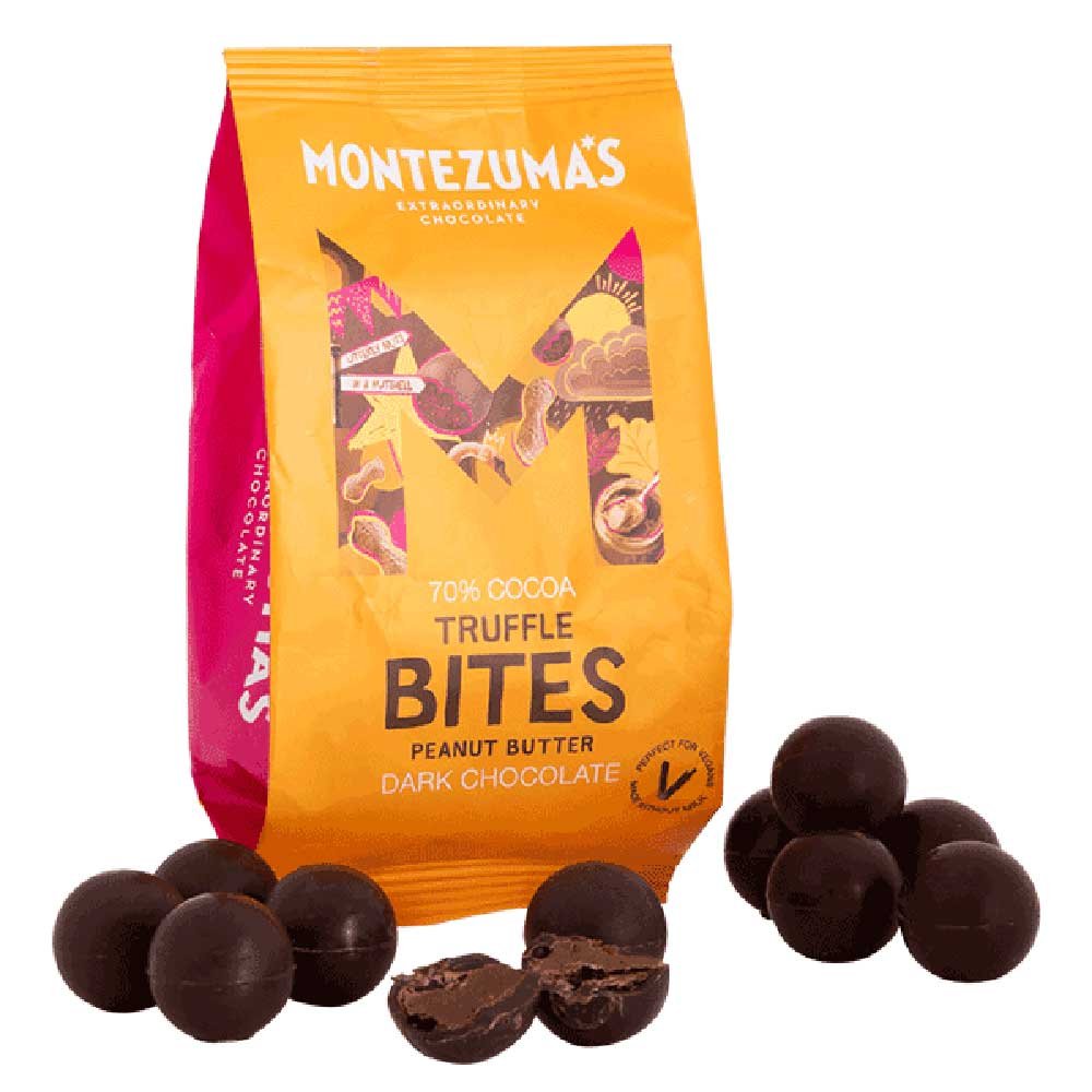 Dark Peanut Butter Truffle Bites Montezuma 120g