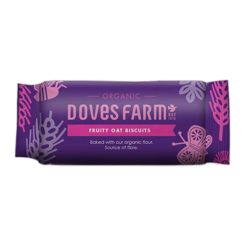 Organic Fruity Oat Biscuits Doves Farm 12x200g