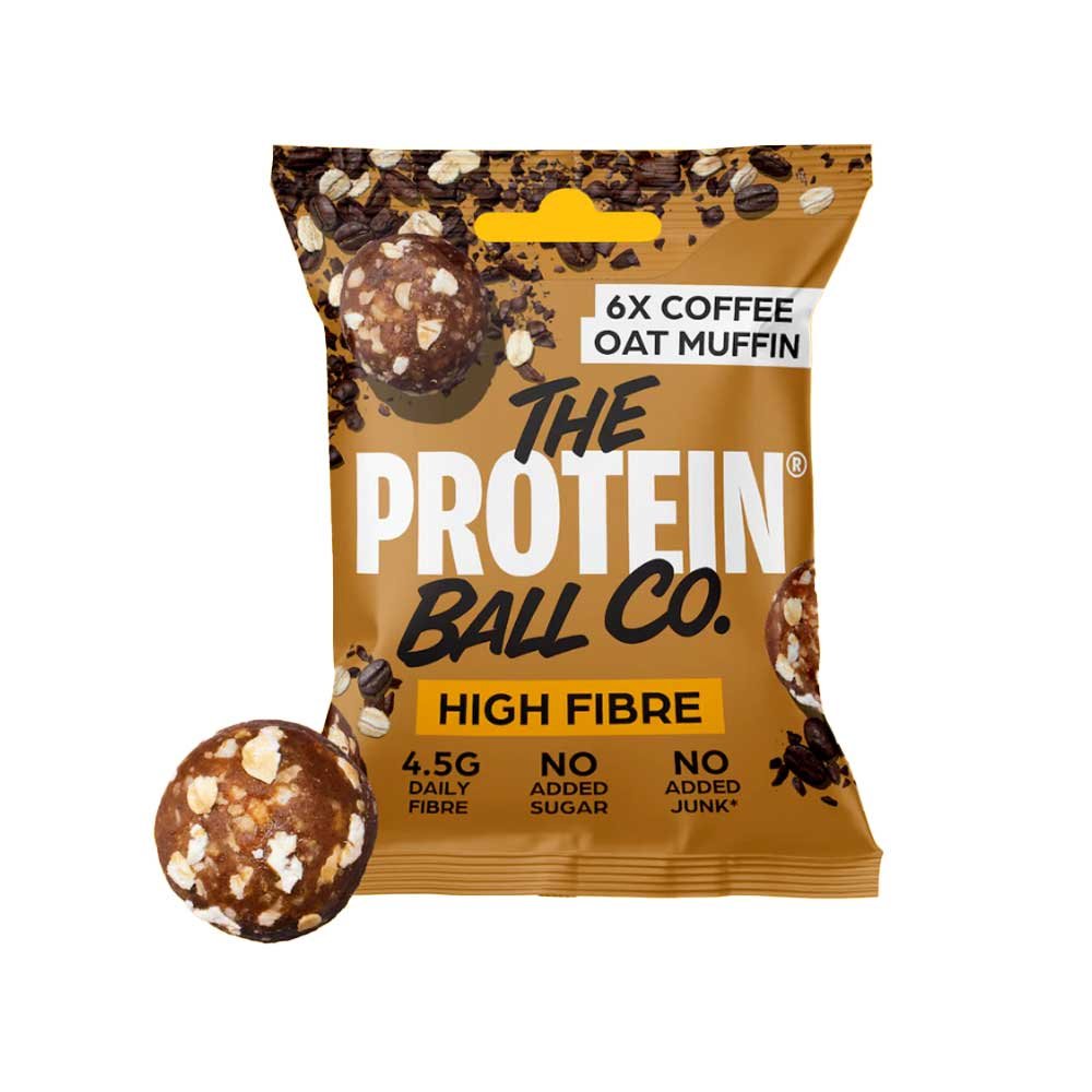 Coffee Oat Muffin Protein Balls - High Fibre The Protein Ball Co. 10x45g