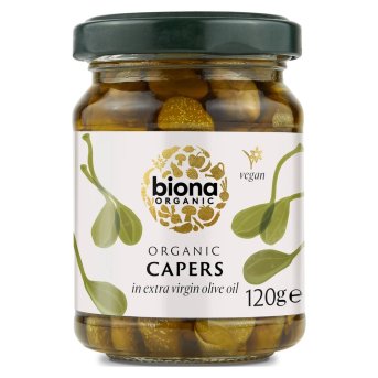 Organic Capers in E.V. Olive Oil Biona 6x120g