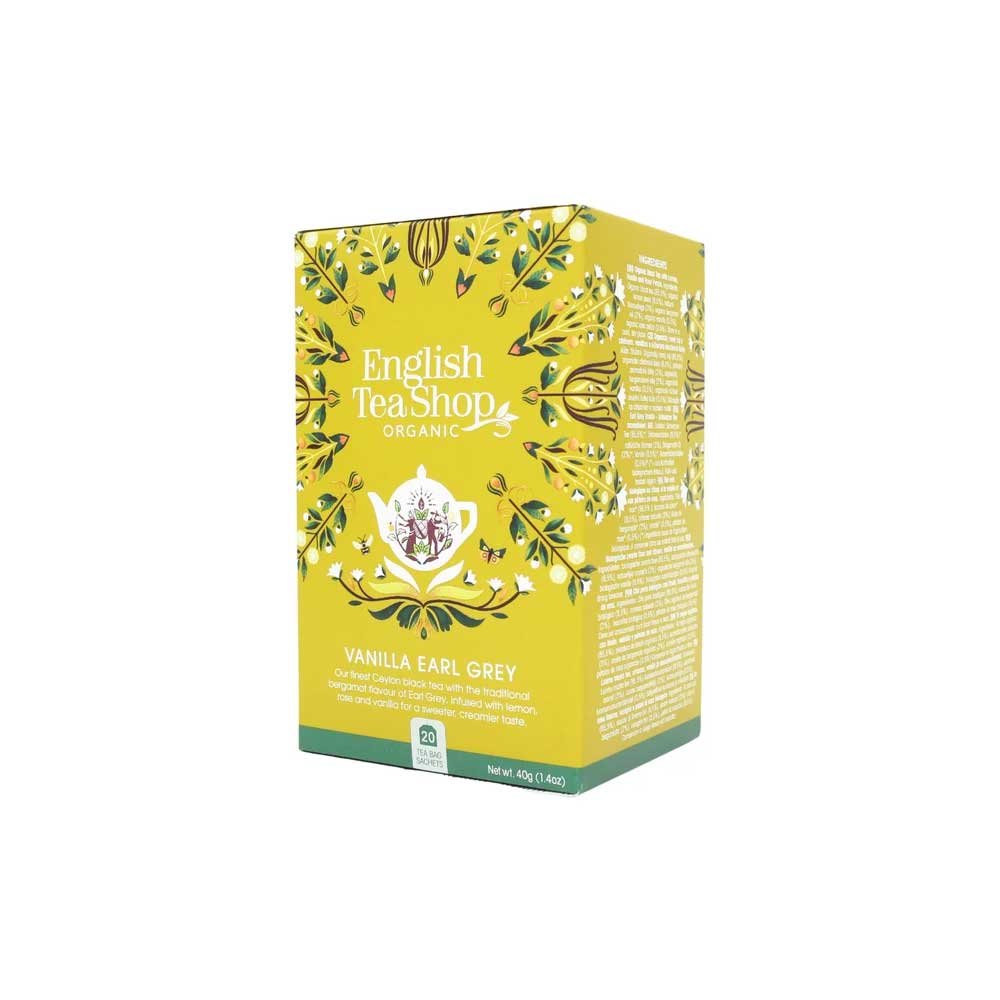 Organic Vanilla Earl Grey Tea Bags English Tea Shop 6x20bags Organic Vanilla Earl Grey Tea Bags English Tea Shop 6x20bags