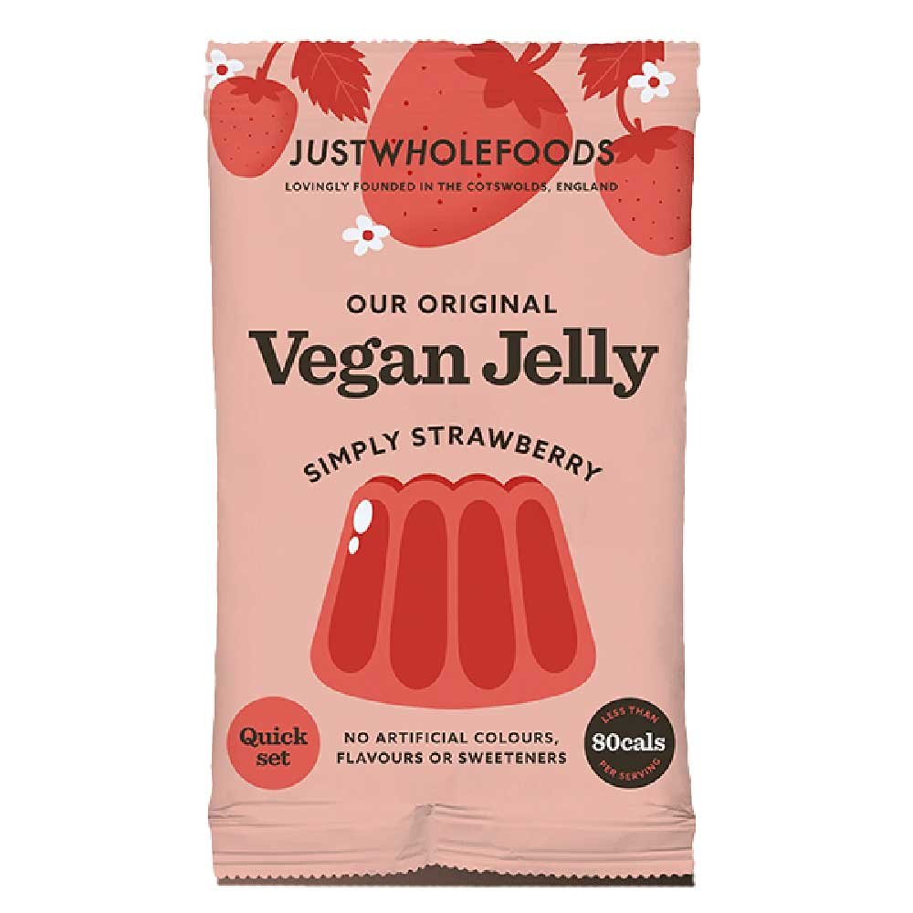 Simply Strawberry Jelly Crystals - with sugar Just Wholefood