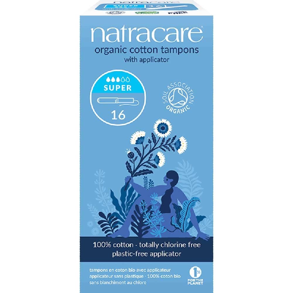Organic Super Applicator Tampons Natracare 16