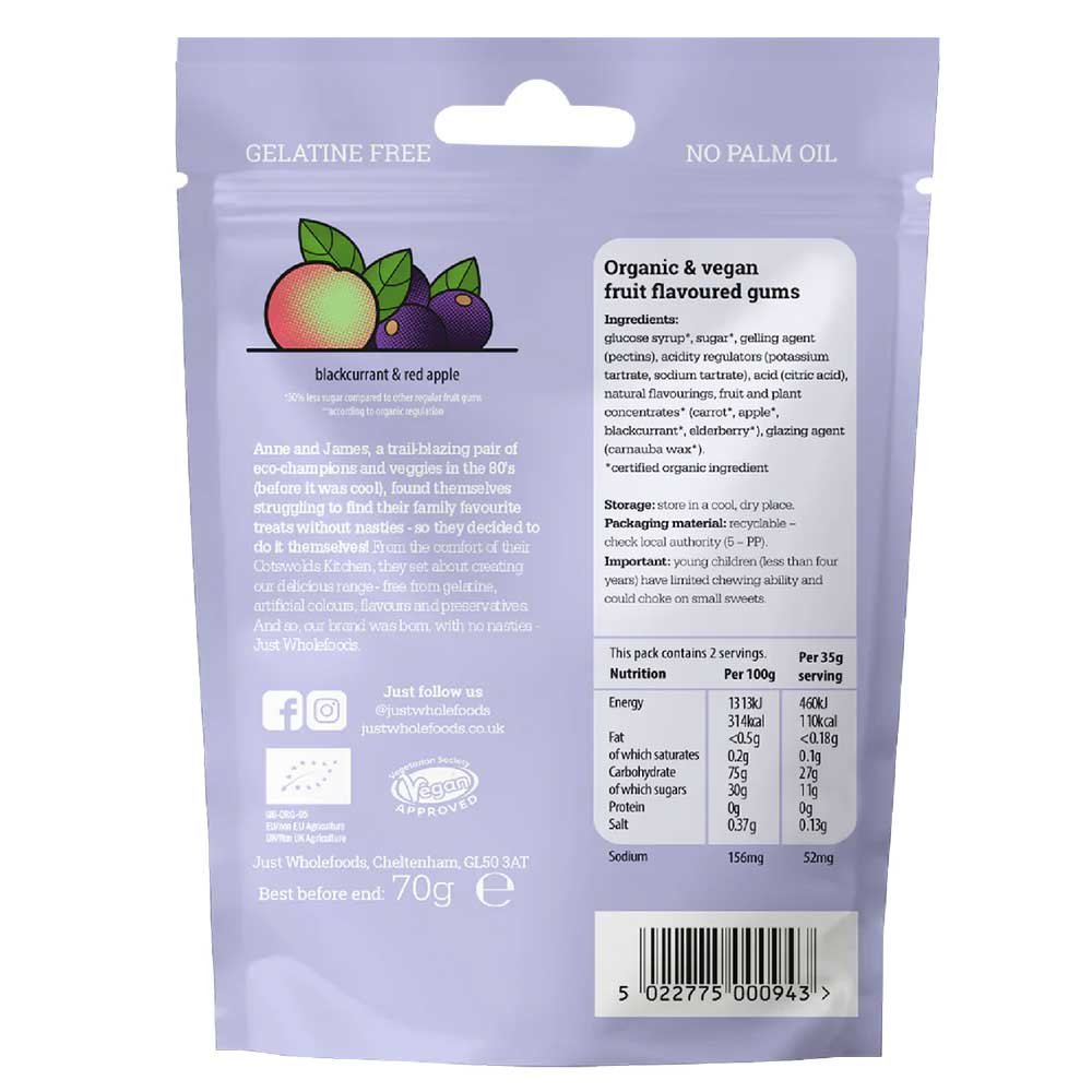 Organic Vegehogs Just Wholefoods 70g Organic Vegehogs Just Wholefoods 70g