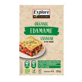 Organic Edamame Lasagne Explore Cuisine 6x120g Organic Edamame Lasagne Explore Cuisine 6x120g