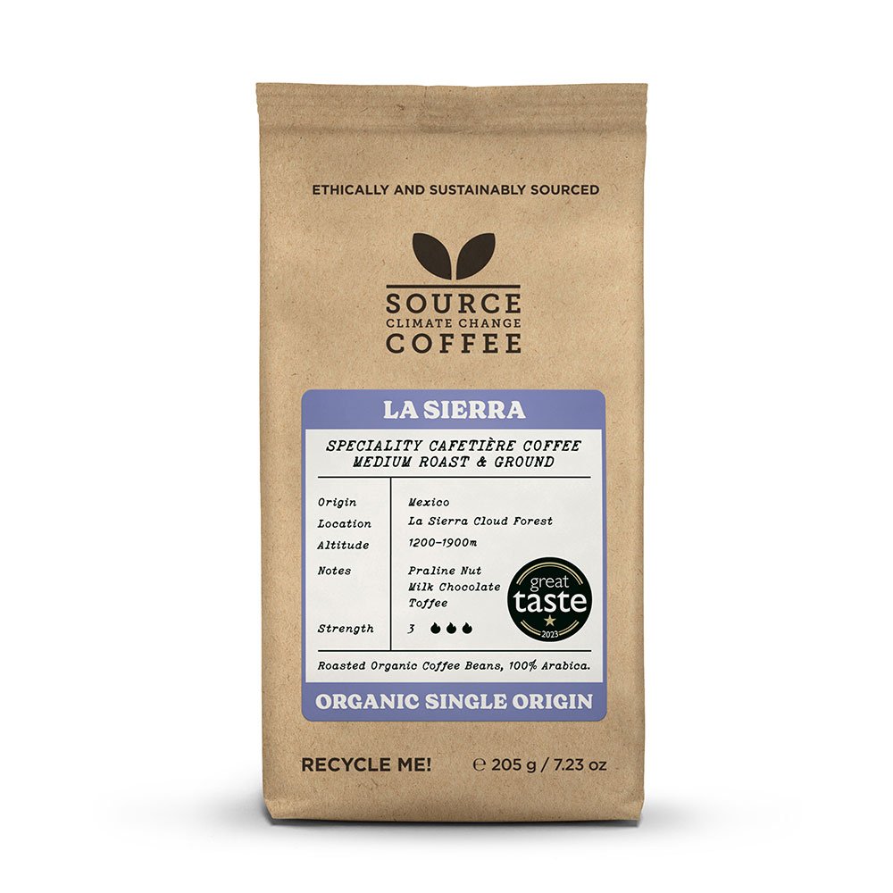 Organic Mexican La Sierra Cloud Forest Coffee R&G - 3 Source 6x205g