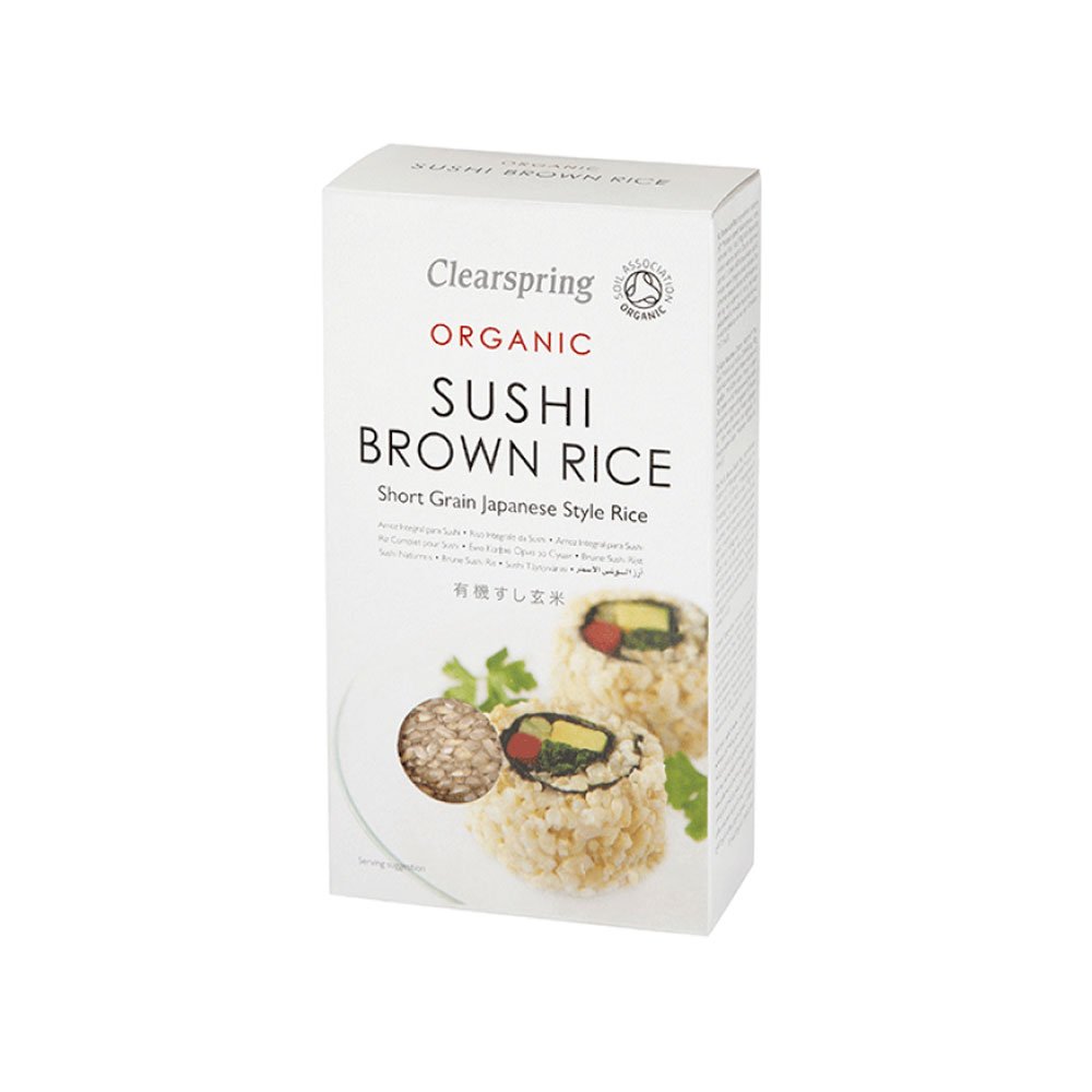 Organic Sushi Rice - brown Clearspring 500g Organic Sushi Rice - brown Clearspring 500g