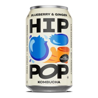 Blueberry & Ginger Kombucha Hip Pop 330ml