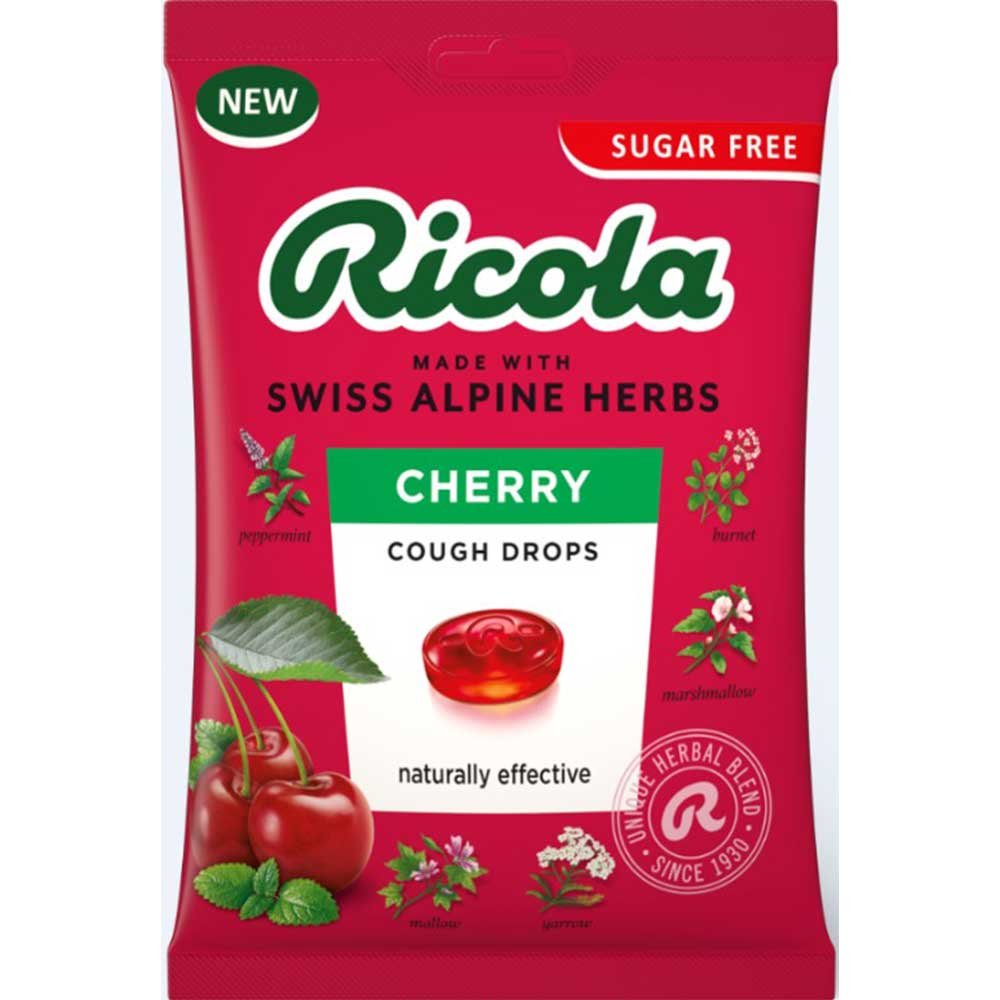 Cherry Cough Drops with Stevia - bag Ricola 70g