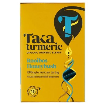 Organic Rooibos Honeybush Turmeric Tea Bags Taka Turmeric 4x15bags