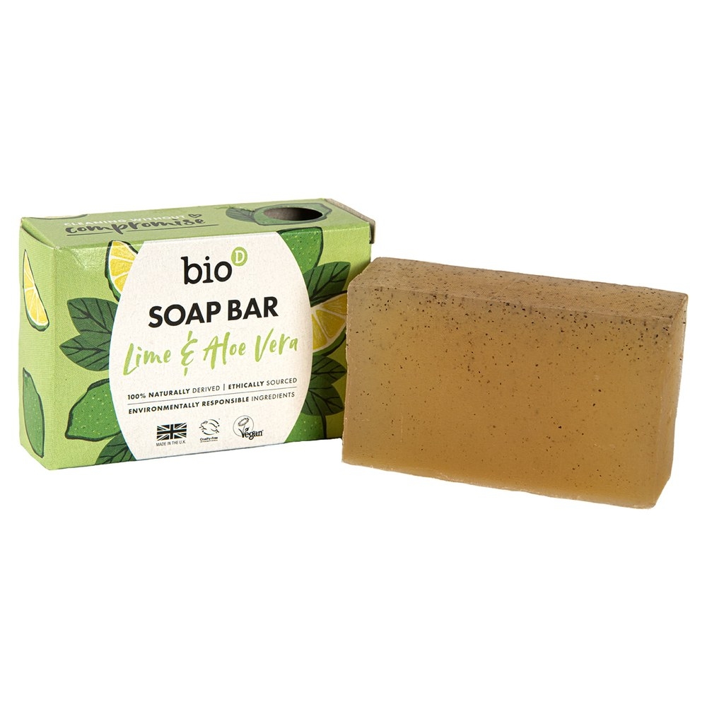 Lime & Aloe Vera Boxed Soap Bar Bio-D 20x90g Lime & Aloe Vera Boxed Soap Bar Bio-D 20x90g