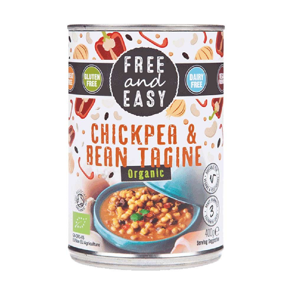 Organic Chickpea & Bean Tagine Free & Easy 400g Organic Chickpea & Bean Tagine Free & Easy 400g