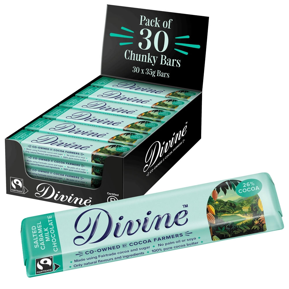 Milk Chocolate Salted Caramel - chunky Divine 35g