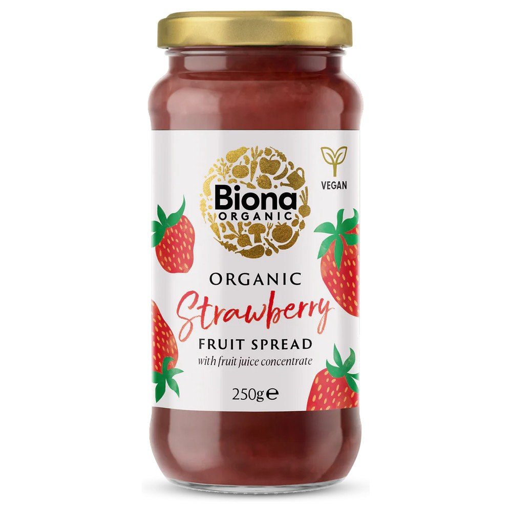 Organic Strawberry Spread Biona 6x250g Organic Strawberry Spread Biona 6x250g
