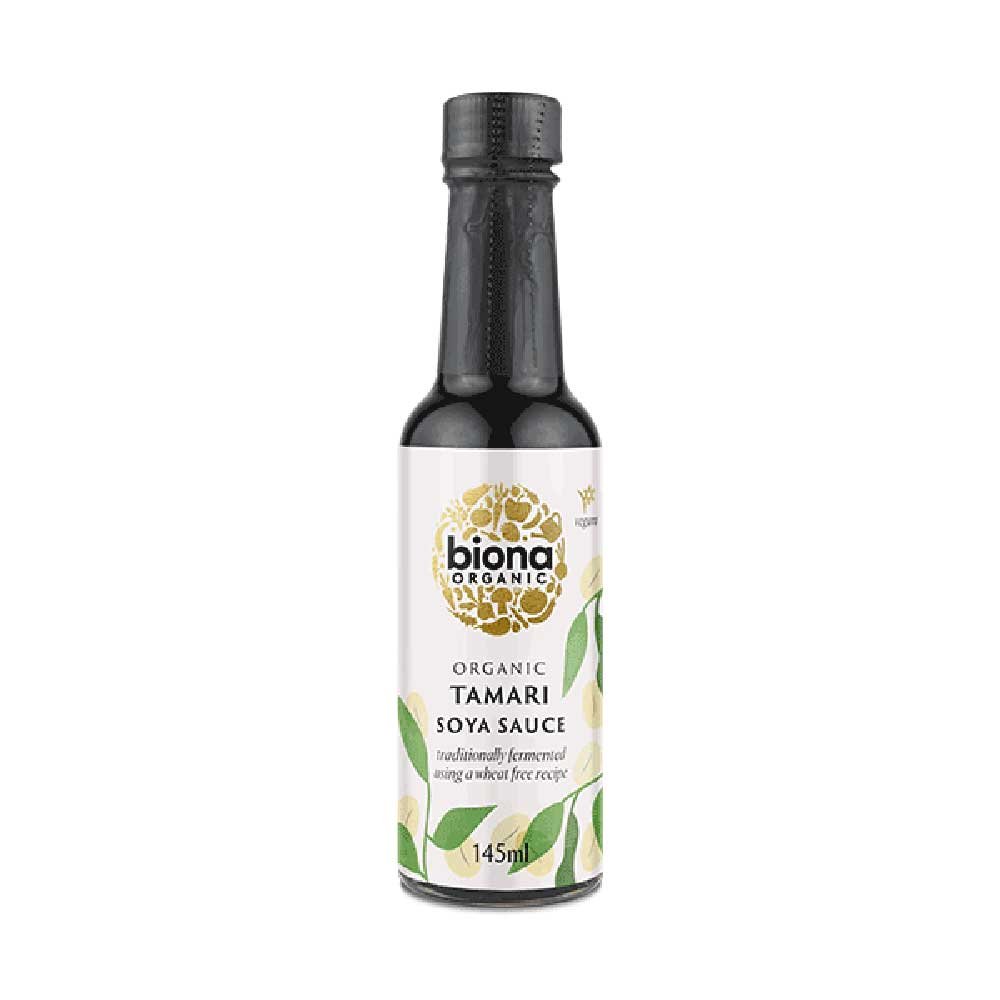 Organic Tamari Soya Sauce - glass bottle Biona 145ml