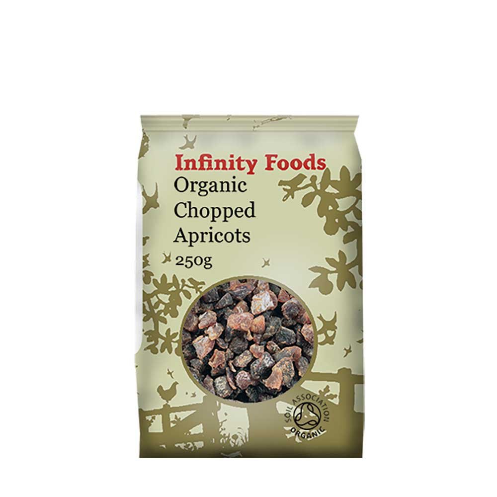 Organic Chopped Apricots Infinity Foods 250g