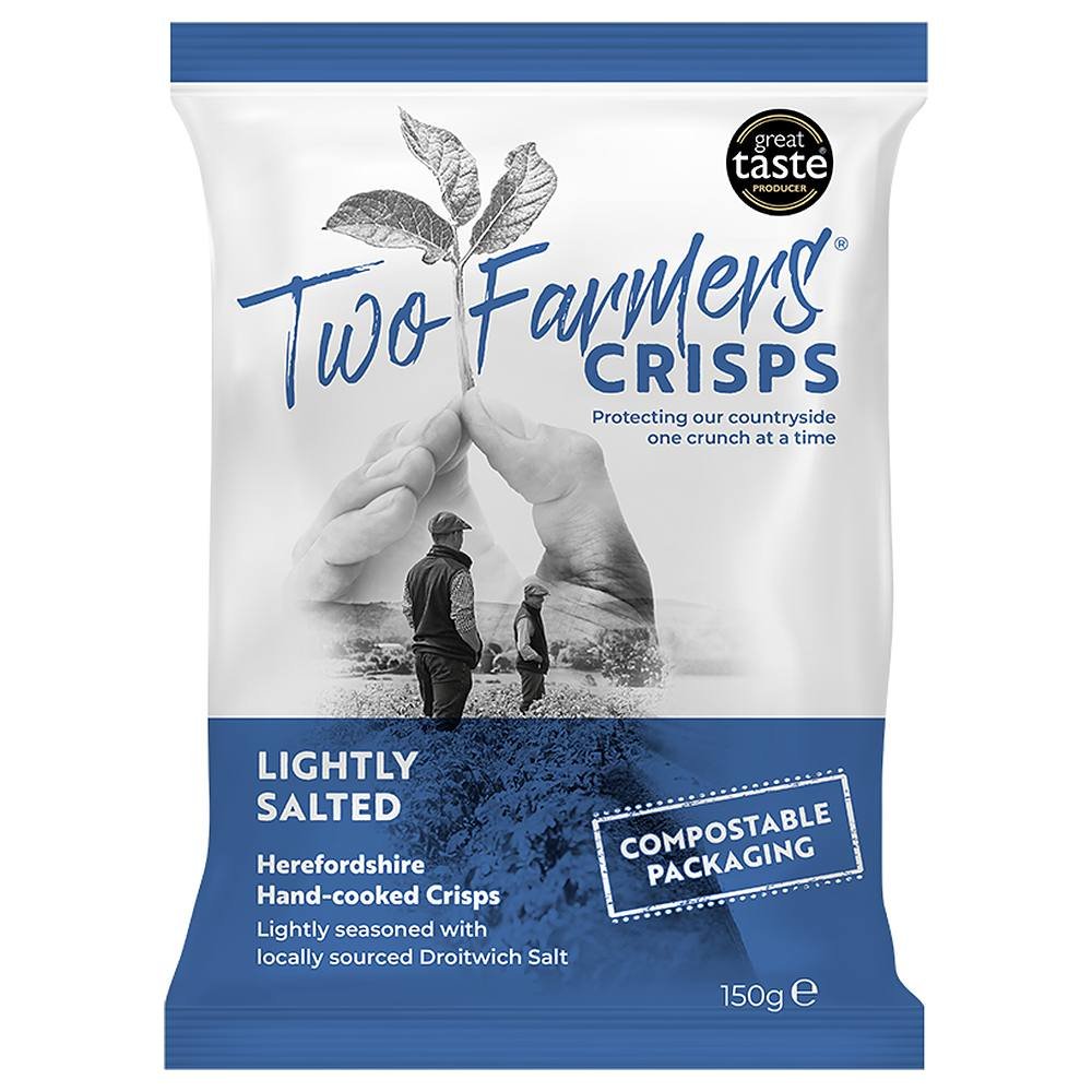 Lightly Salted Crisps Two Farmers 12x150g