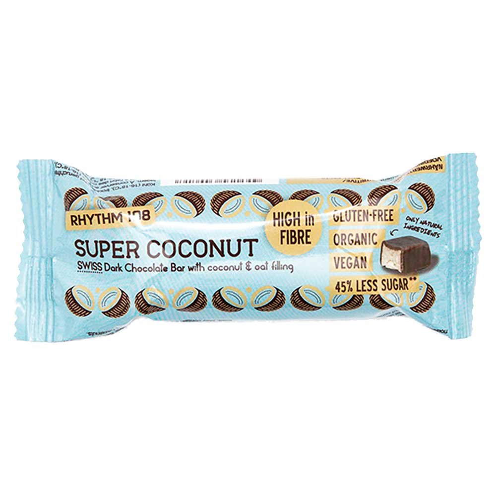 Organic Creamy Coconut Dark Chocolate Bar Rhythm 108 33g