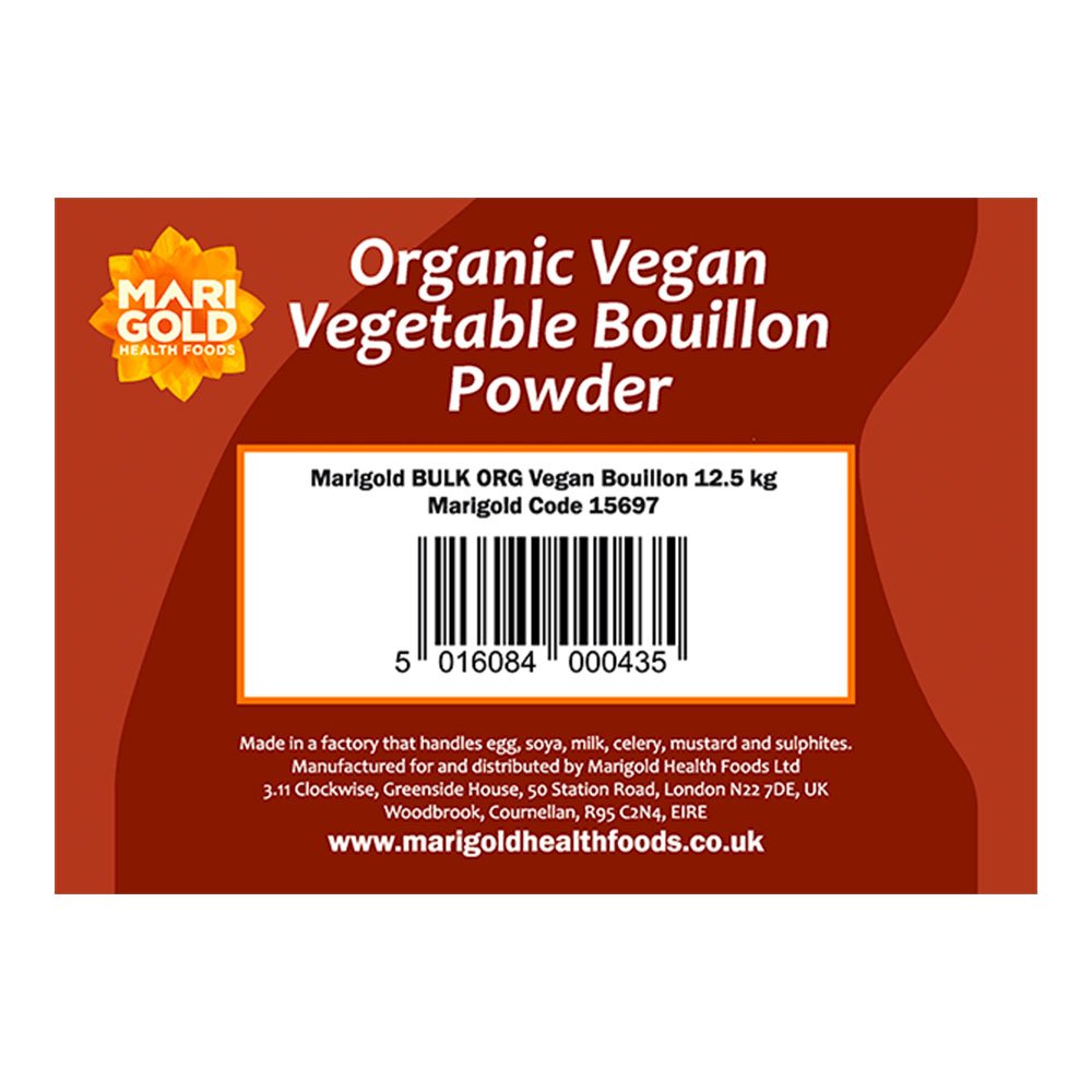 Organic Vegetable Bouillon - vegan Marigold 12.5kg Organic Vegetable Bouillon - vegan Marigold 12.5kg