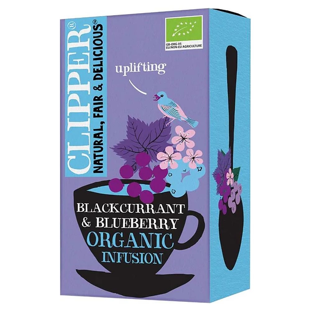 Organic Blackcurrant & Blueberry Infusion Clipper 4x20bags Organic Blackcurrant & Blueberry Infusion Clipper 4x20bags