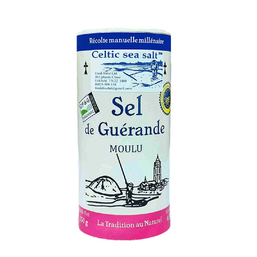 Sel de Guérande - Fine - shaker - large Food Alive 250g