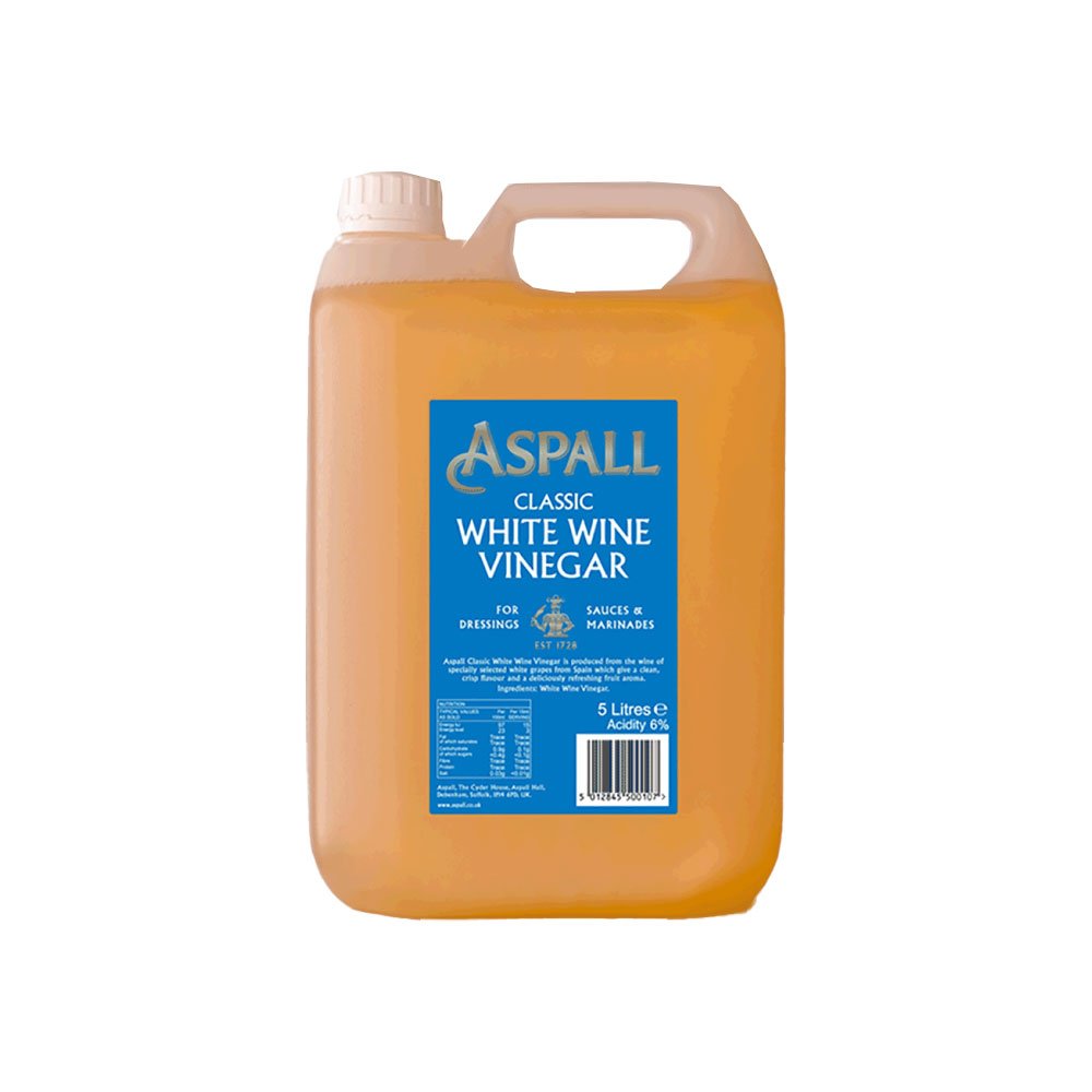 White Wine Vinegar (not organic) Aspall 5l White Wine Vinegar (not organic) Aspall 5l