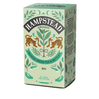 Organic Matcha Green Tea & Nettle Bags Hampstead 20bgs