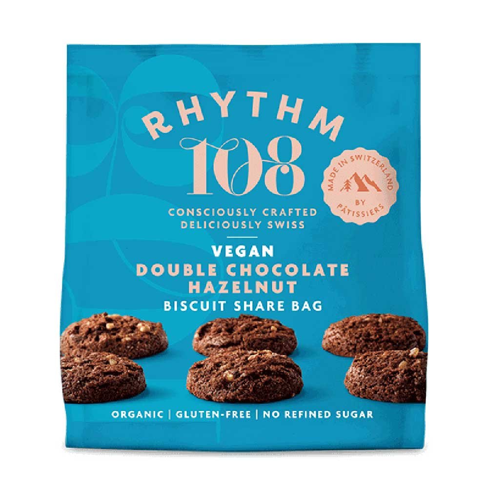 Organic Double Choco Hazelnut Biscuit Share Bag Rhythm 108 1 Organic Double Choco Hazelnut Biscuit Share Bag Rhythm 108 1