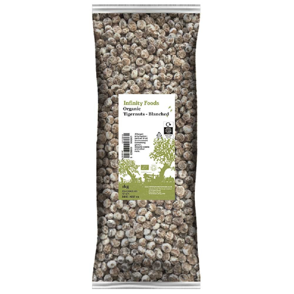 Organic Tigernuts - Blanched Infinity Foods 1kg